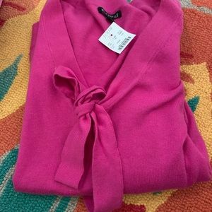 J CREW MERCANTILE SZ L TIE NECK SWEATER
